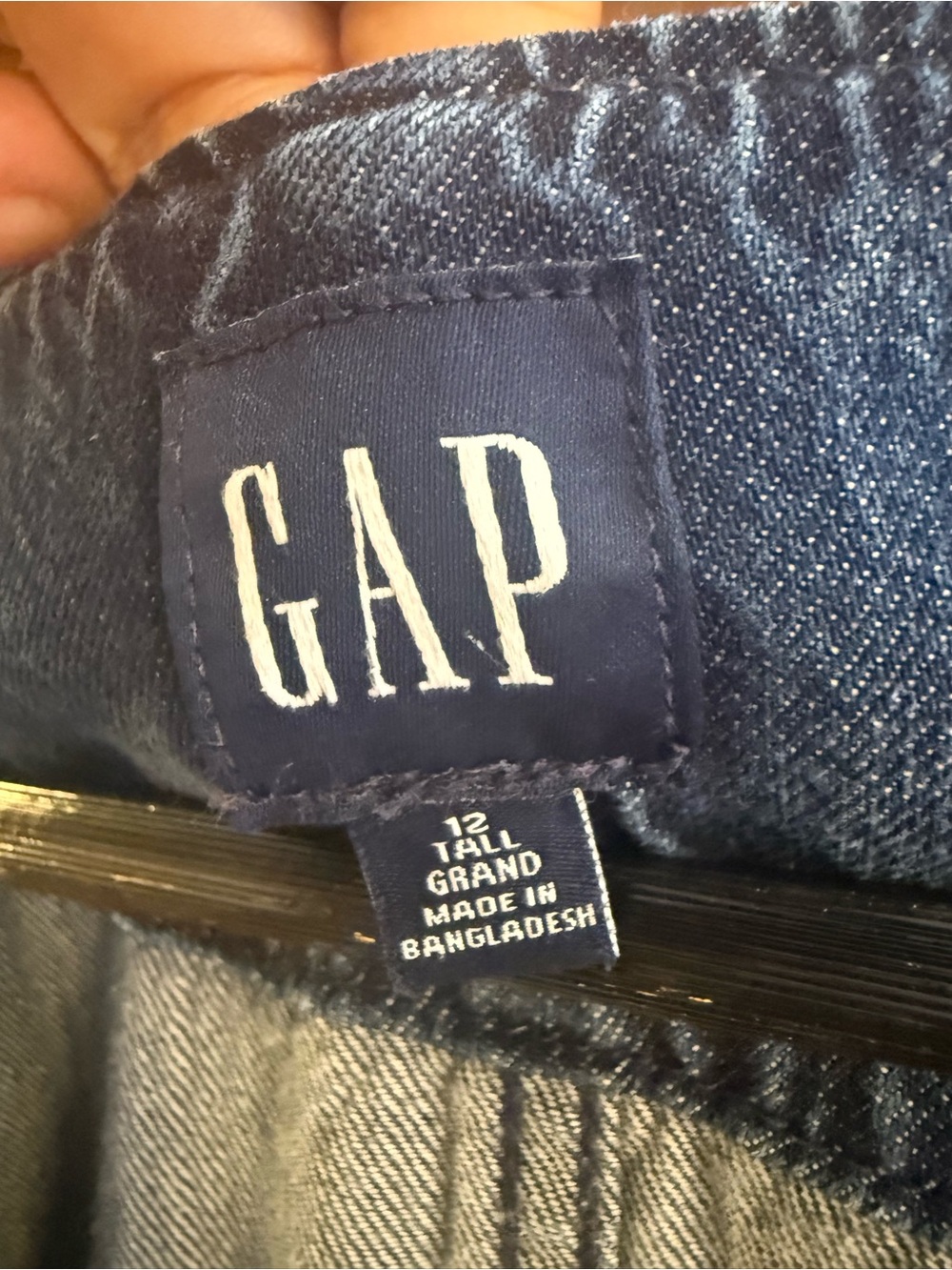 GAP Denim Utility Jumpsuit - Dark Blue - Picture 3 of 5